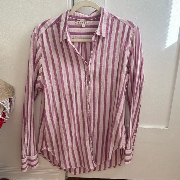 XiRENA Tops - XiRENA Striped Button Up Shirt - Size Small